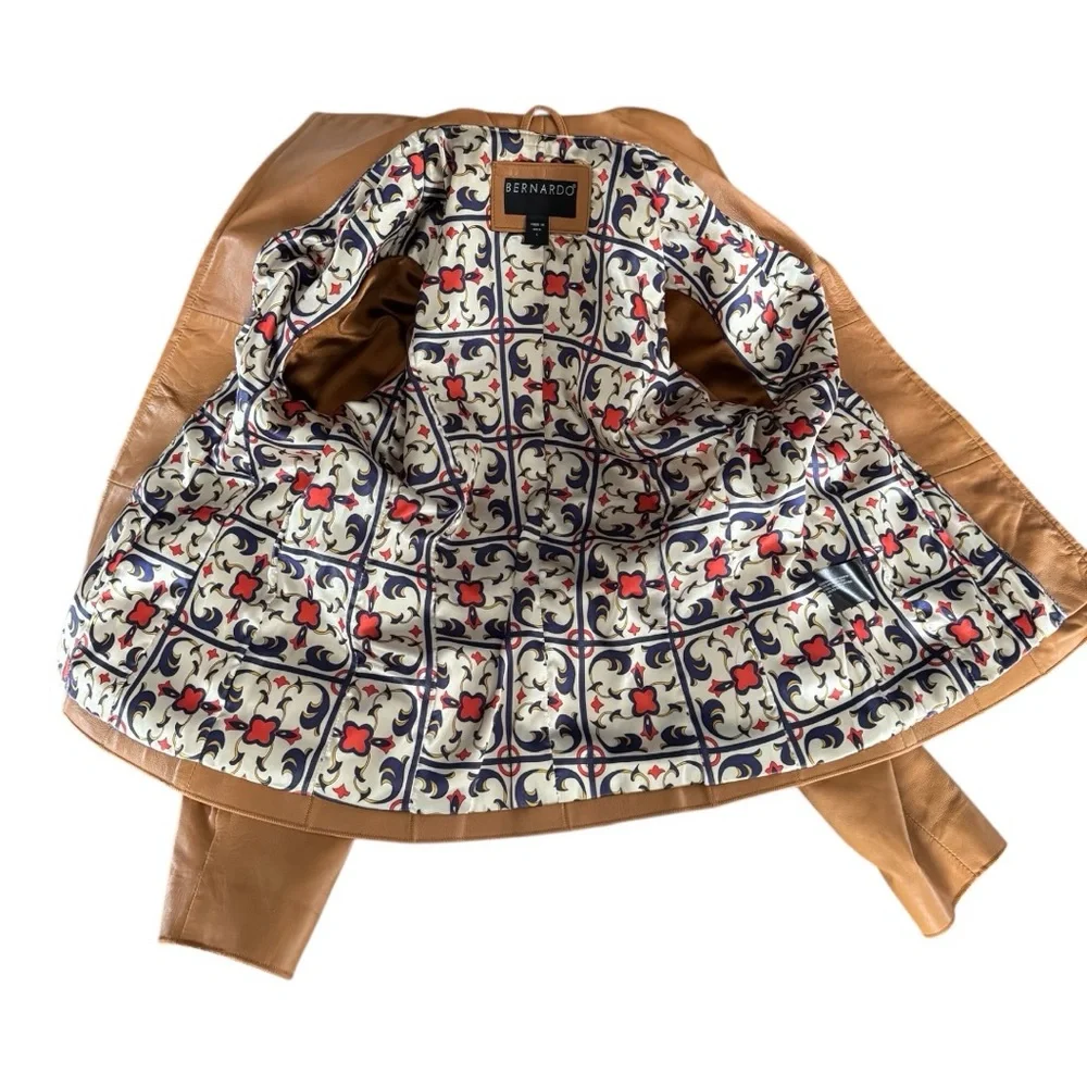 Bernardo Tan Leather Jacket